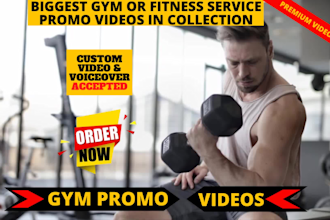 create stunning gym or fitness or yoga promo video