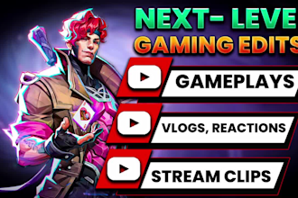 professionally edit your gaming videos for youtube