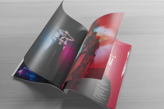 create a magazine or book promo 3d animated video