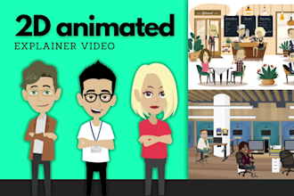 create a 2d animated explainer video