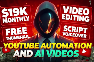 do youtube automation and faceless video editing or ai video animation