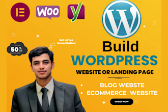 develop modern wordpress website design, blog site, responsive web design