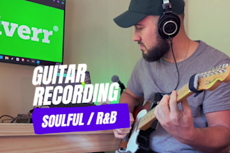 deliver smooth and expressive guitar tracks in neo soul, pop, rnb or latin style