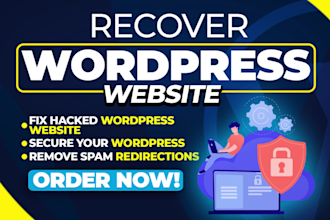 recover wordpress hacked website, remove wordpress malware and secure website