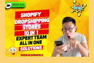 shopify store, dropshipping store and shopify website