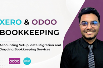 do xero and odoo accounting setup, data migration and ongoing bookkeeping