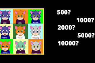 generate 10k nft art collection with metadata and rarities