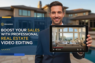 do professional real estate video editing and cinematic property promos