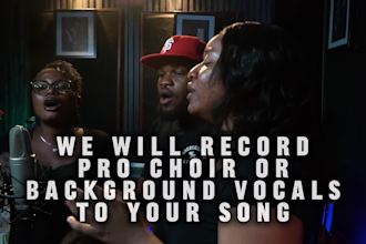 record professional gospel choir, background vocals, singers