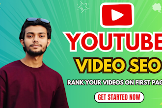 organic youtube video promotion and SEO optimization for top ranking