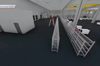 create 3d industrial animation factory walkthrough manufacturing plant facility