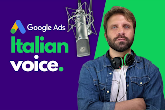 record an italian voice over for your ads campaign