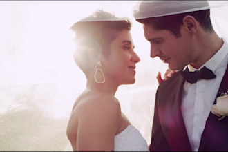 cinematic wedding video editing and color grading