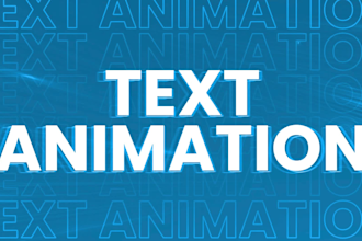 create text animation, kinetic typography with motion graphics