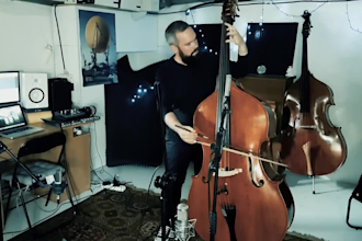 record 3 or more tracks on double bass upright bass for you