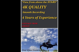 capture drone videos from the stars in greece