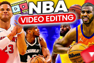 edit nba videos, basketball mini documentary and  highlight for yt channel