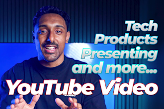 script, present and edit a youtube product review or sponsored tech video