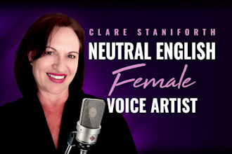 record a luxurious or sensual english female voice over