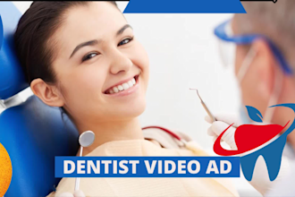 create dental care dentist custom animated video ad