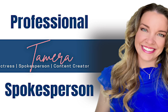be your professional video spokesperson