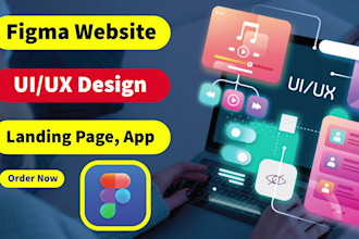 do modern figma UI UX design landing page web design mobile app dashboard design