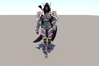 do 3d game character animation 3d rigging model unreal engine ue5 game animation