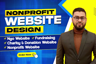 create a nonprofit or charity fundraising website with donation system