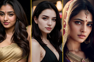 do custom character design ai generative model art via ai under 24 hours