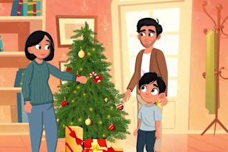 make professional 2d cartoon animation video