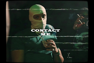 edit a trendy vfx drill rap, hip hop, trap music video