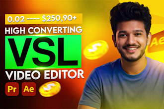 do professional youtube video editing and talking head video editing vsl