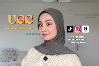 create fashion ugc, makeup and jewellery ugc for tiktok, instagram, amazon store