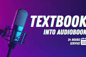 professionally narrate your textbook into an audiobook