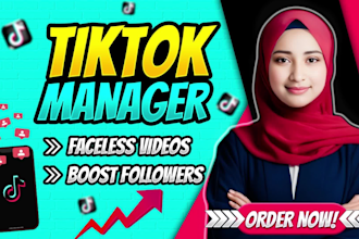 create viral faceless tiktok videos that boost your followers, tiktok manager