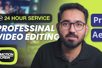 do professional video editing and post production