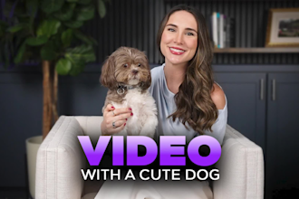 film a ugc video with a cute dog