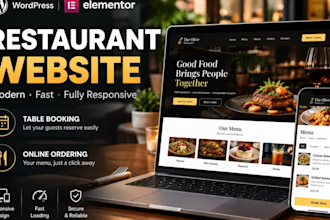 build a restaurant website with online menu and reservation system