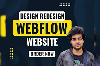build a stunning webflow website, landing page, or convert figma to webflow