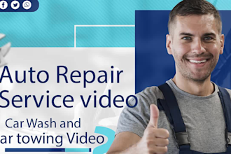 do auto repair video auto detailing car wash and car towing service video