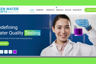 customize a modern functional water filtration website with full SEO optimizatio