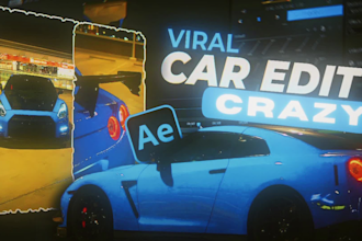 do amazing car video editing for tiktok and youtube