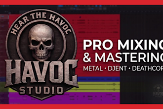 mix and master your metalcore, djent, deathcore and modern metal tracks