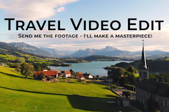do travel video editing and drone video editing