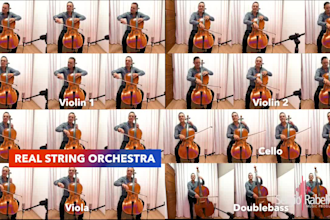 record string quartet, real orchestra, no sheet music needed