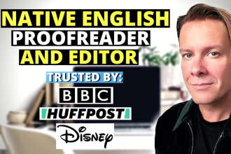 expertly proofread and edit anything in english fast