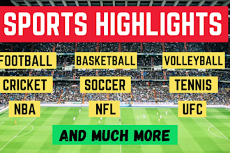 make a football soccer highlight video for you