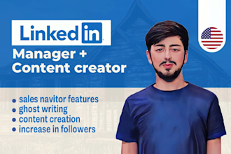 expertly manage and ghostwrite for your linkedin