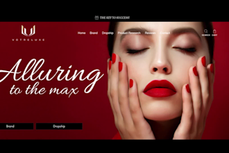 design you the best dropshipping shopify store, site