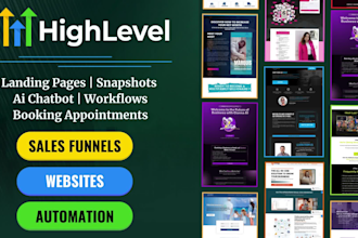 be your gohighlevel website, landing page, ghl automation n sales funnel expert